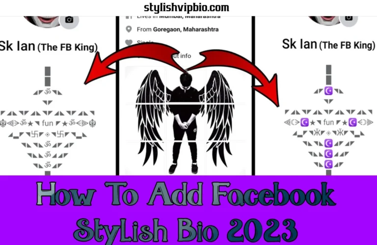 How To Add Facebook Stylish Bio 2023